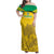 Custom Gabon Football Family Matching Off Shoulder Maxi Dress and Hawaiian Shirt Allez Les Pantheres - Wonder Print Shop