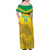 Custom Gabon Football Family Matching Off Shoulder Maxi Dress and Hawaiian Shirt Allez Les Pantheres - Wonder Print Shop