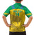 Custom Gabon Football Family Matching Off Shoulder Short Dress and Hawaiian Shirt Allez Les Pantheres - Wonder Print Shop