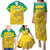 Custom Gabon Football Family Matching Puletasi and Hawaiian Shirt Allez Les Pantheres - Wonder Print Shop