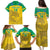 Custom Gabon Football Family Matching Puletasi and Hawaiian Shirt Allez Les Pantheres - Wonder Print Shop