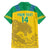 Custom Gabon Football Family Matching Puletasi and Hawaiian Shirt Allez Les Pantheres - Wonder Print Shop