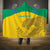 Custom Gabon Football Hooded Blanket Allez Les Pantheres