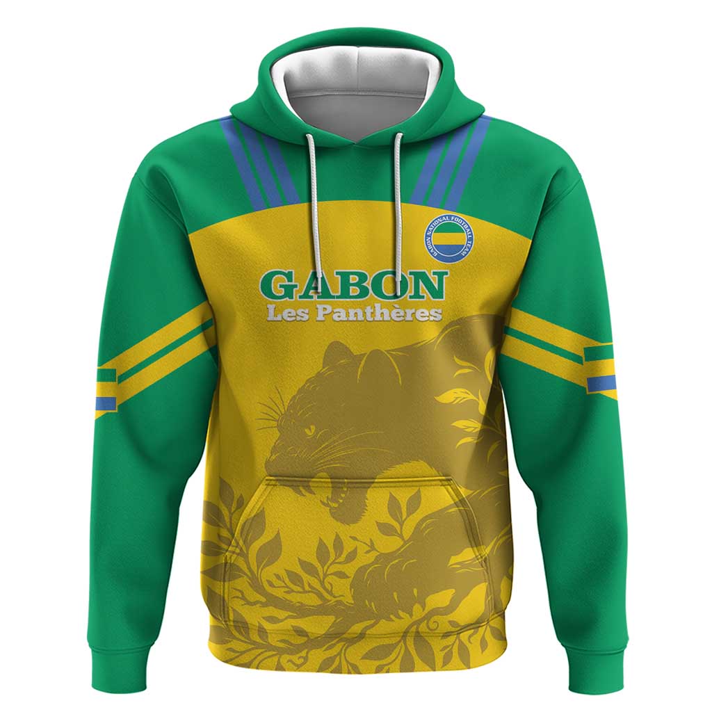 Custom Gabon Football Hoodie Allez Les Pantheres - Wonder Print Shop