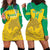 Custom Gabon Football Hoodie Dress Allez Les Pantheres - Wonder Print Shop