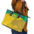 Custom Gabon Football Leather Tote Bag Allez Les Pantheres - Wonder Print Shop