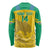 Custom Gabon Football Long Sleeve Shirt Allez Les Pantheres - Wonder Print Shop