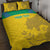 Custom Gabon Football Quilt Bed Set Allez Les Pantheres - Wonder Print Shop