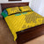 Custom Gabon Football Quilt Bed Set Allez Les Pantheres - Wonder Print Shop