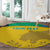 Custom Gabon Football Round Carpet Allez Les Pantheres