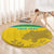 Custom Gabon Football Round Carpet Allez Les Pantheres