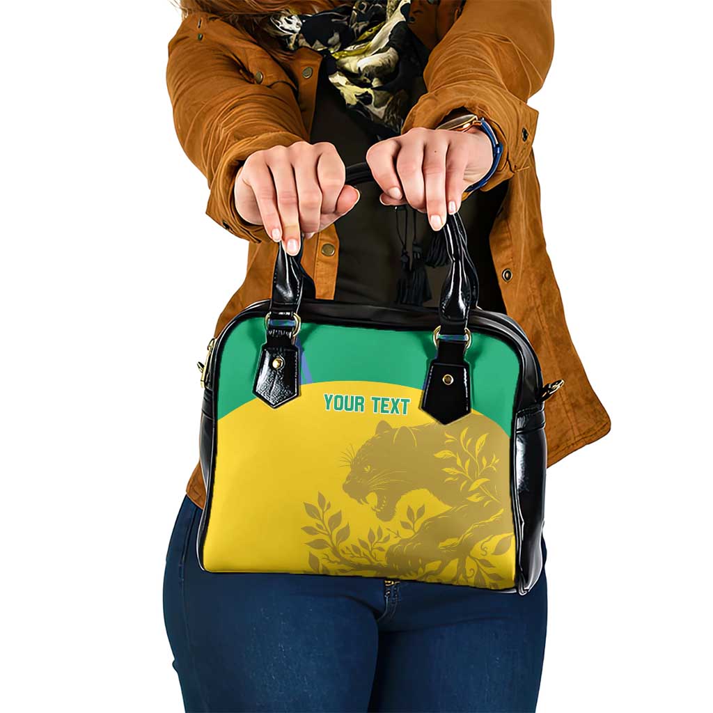 Custom Gabon Football Shoulder Handbag Allez Les Pantheres