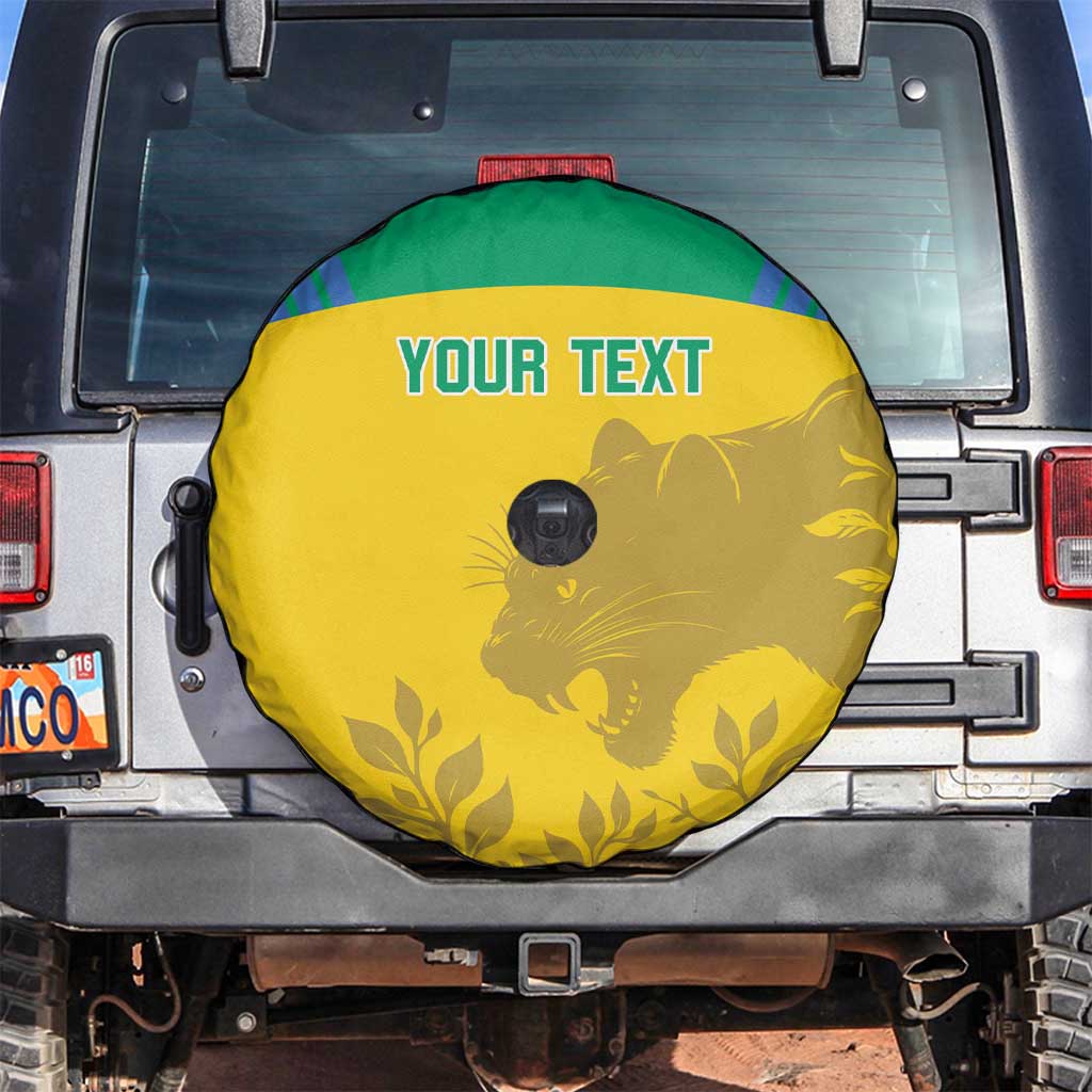 Custom Gabon Football Spare Tire Cover Allez Les Pantheres - Wonder Print Shop