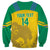 Custom Gabon Football Sweatshirt Allez Les Pantheres - Wonder Print Shop