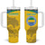 Personalized Gabon Football Tumbler With Handle Allez Les Pantheres - Wonder Print Shop