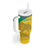 Personalized Gabon Football Tumbler With Handle Allez Les Pantheres - Wonder Print Shop