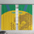 Custom Gabon Football Window Curtain Allez Les Pantheres - Wonder Print Shop