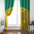 Custom Gabon Football Window Curtain Allez Les Pantheres - Wonder Print Shop