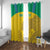 Custom Gabon Football Window Curtain Allez Les Pantheres - Wonder Print Shop