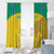 Custom Gabon Football Window Curtain Allez Les Pantheres - Wonder Print Shop