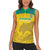 Custom Gabon Football Women Sleeveless Polo Shirt Allez Les Pantheres - Wonder Print Shop