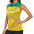 Custom Gabon Football Women Sleeveless Polo Shirt Allez Les Pantheres - Wonder Print Shop