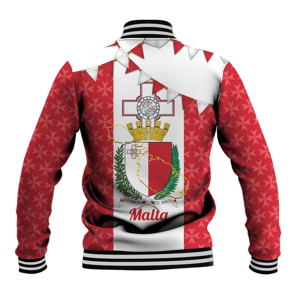 Malta Republic Day Baseball Jacket Jum ir-Repubblika Maltese Cross - Wonder Print Shop