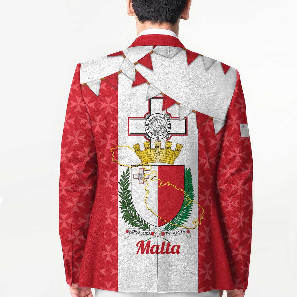 Malta Republic Day Blazer Jum ir-Repubblika Maltese Cross - Wonder Print Shop