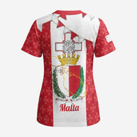Malta Republic Day Scrub Top Jum ir-Repubblika Maltese Cross - Wonder Print Shop