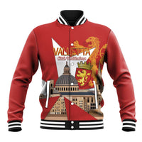 Valletta Malta Baseball Jacket Maltese Cross Citta Umilissima - Wonder Print Shop
