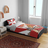 Valletta Malta Bedding Set Maltese Cross Citta Umilissima - Wonder Print Shop
