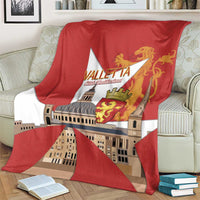 Valletta Malta Blanket Maltese Cross Citta Umilissima - Wonder Print Shop