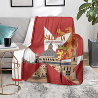 Valletta Malta Blanket Maltese Cross Citta Umilissima - Wonder Print Shop