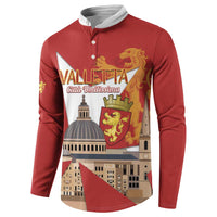 Valletta Malta Button Sweatshirt Maltese Cross Citta Umilissima - Wonder Print Shop