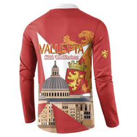 Valletta Malta Button Sweatshirt Maltese Cross Citta Umilissima - Wonder Print Shop