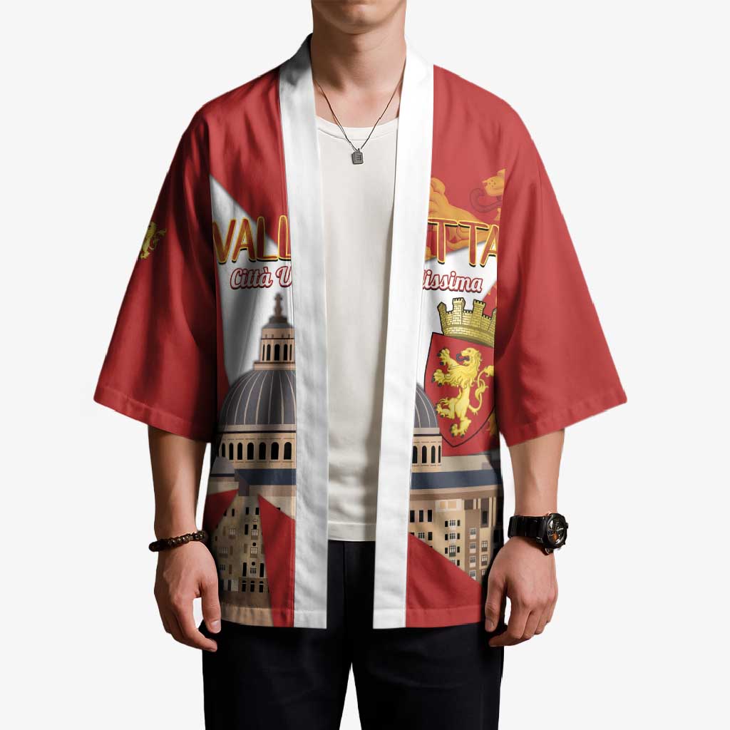 Valletta Malta Kimono Maltese Cross Citta Umilissima - Wonder Print Shop