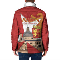 Valletta Malta Padded Jacket Maltese Cross Citta Umilissima - Wonder Print Shop