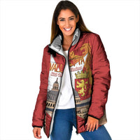 Valletta Malta Padded Jacket Maltese Cross Citta Umilissima - Wonder Print Shop