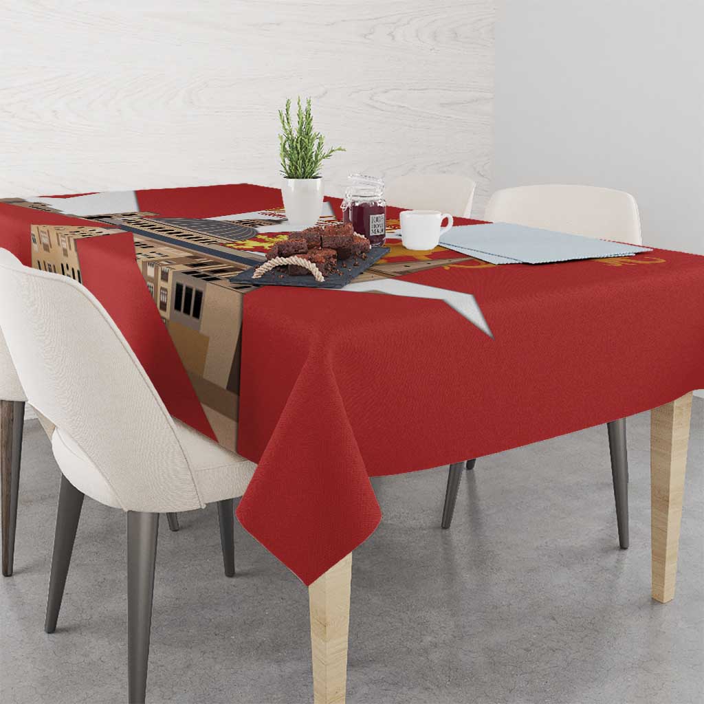 Valletta Malta Tablecloth Maltese Cross Citta Umilissima - Wonder Print Shop