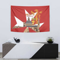 Valletta Malta Tapestry Maltese Cross Citta Umilissima - Wonder Print Shop