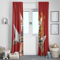 Valletta Malta Window Curtain Maltese Cross Citta Umilissima - Wonder Print Shop