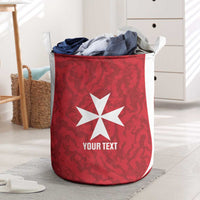 Malta Football Custom Laundry Basket Come One Reds - Wonder Print Shop