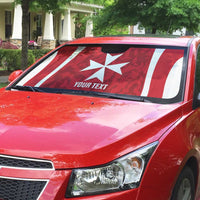 Malta Football Custom Auto Sun Shade Come One Reds - Wonder Print Shop