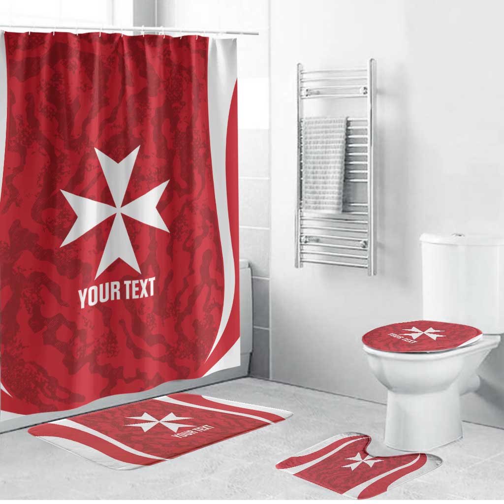 Malta Football Custom Bathroom Set Come One Reds - Wonder Print Shop