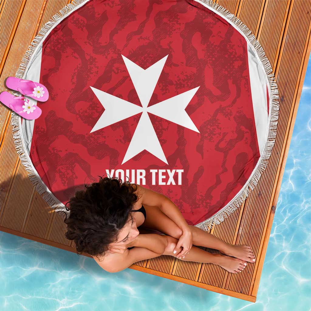 Malta Football Custom Beach Blanket Come One Reds - Wonder Print Shop