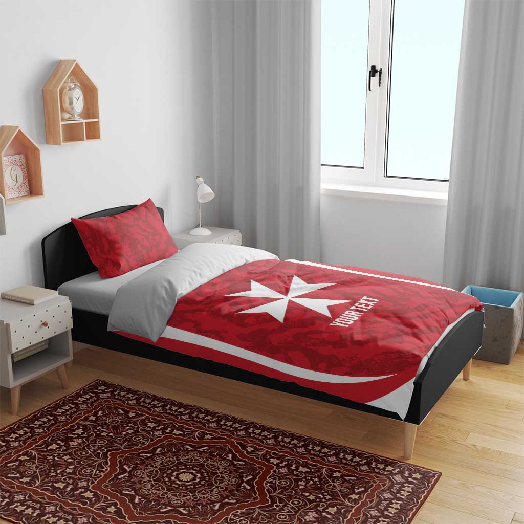 Malta Football Custom Bedding Set Come One Reds - Wonder Print Shop