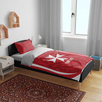 Malta Football Custom Bedding Set Come One Reds - Wonder Print Shop