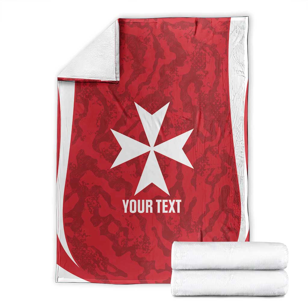 Malta Football Custom Blanket Come One Reds - Wonder Print Shop
