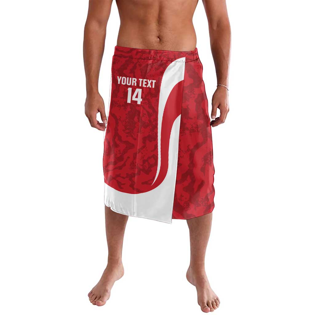 Malta Football Custom Lavalava Come One Reds - Wonder Print Shop