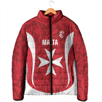 Malta Football Custom Padded Jacket Come One Reds - Wonder Print Shop